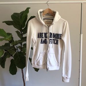 Abercrombie & Fitch classic logo zip up hoodie